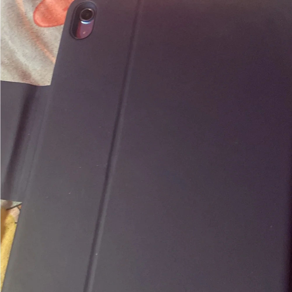 Apple Tablet with Gray and Red Accents